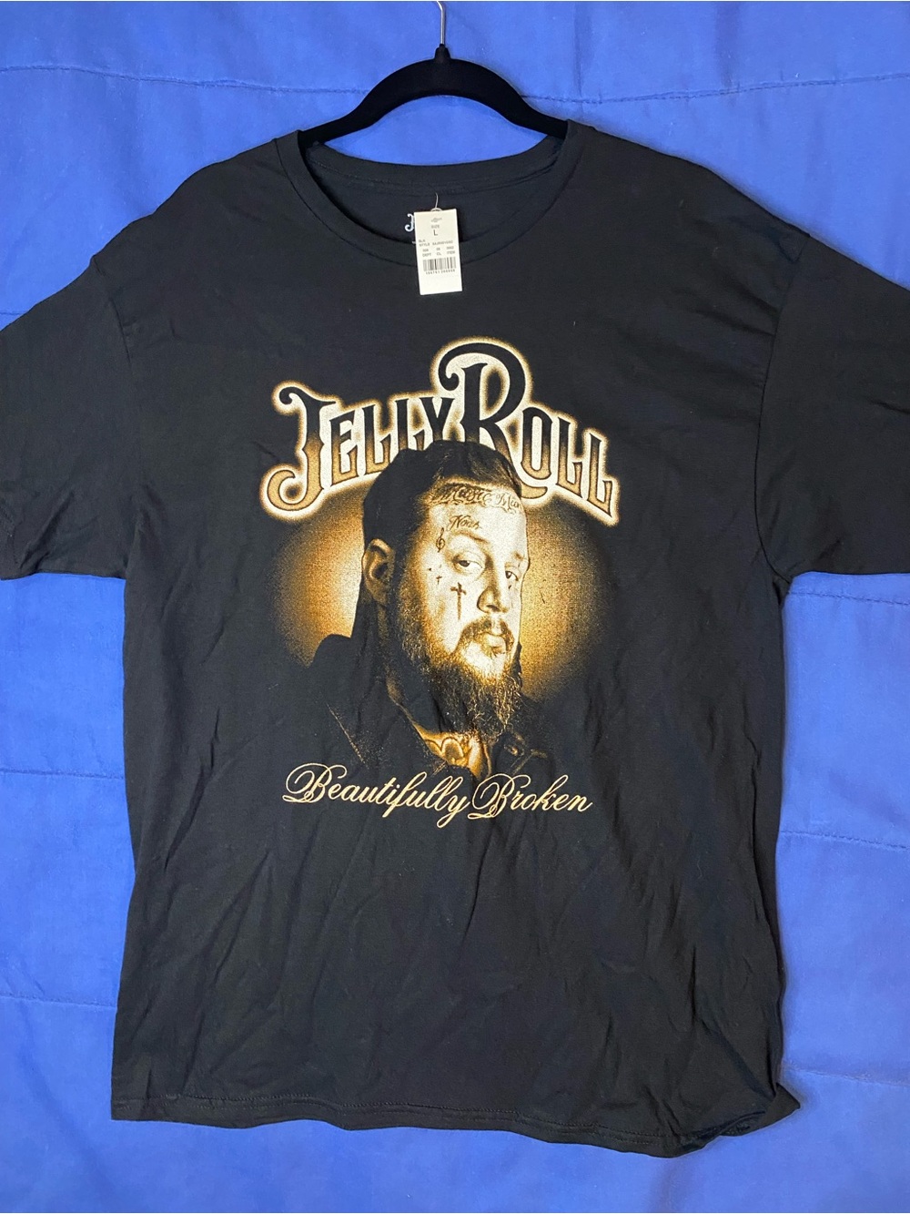 Jelly Roll 'Beautifully Broken' Black Graphic Tee